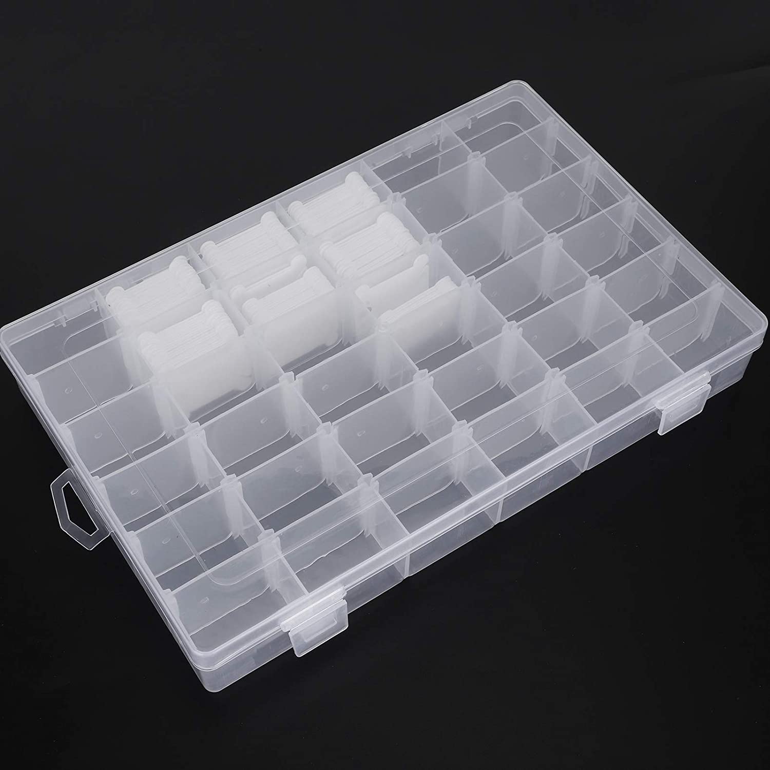 milward organizer ricamo dimensioni 28x18x4 17 scomparti 100 farfalle avvolgifilo codice 2511506____