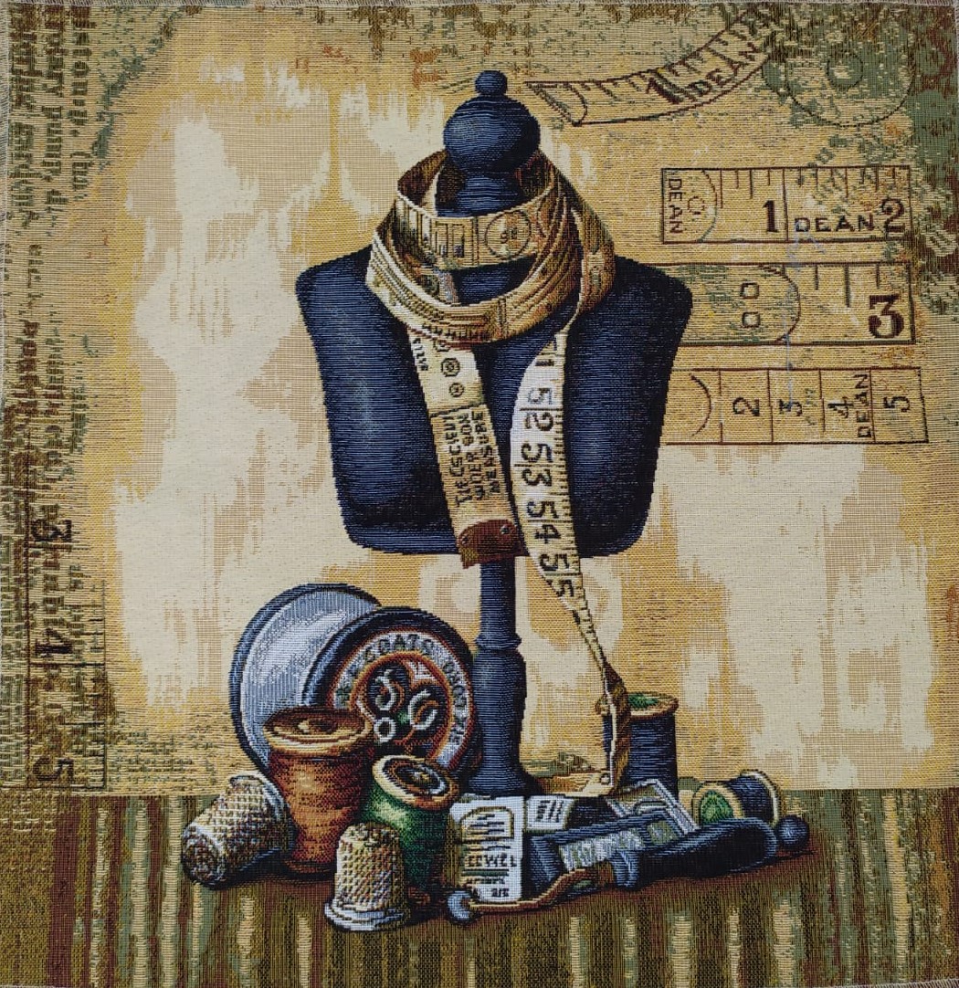 tessuti gobelin pannello 45x45cm attrezzi da sarta