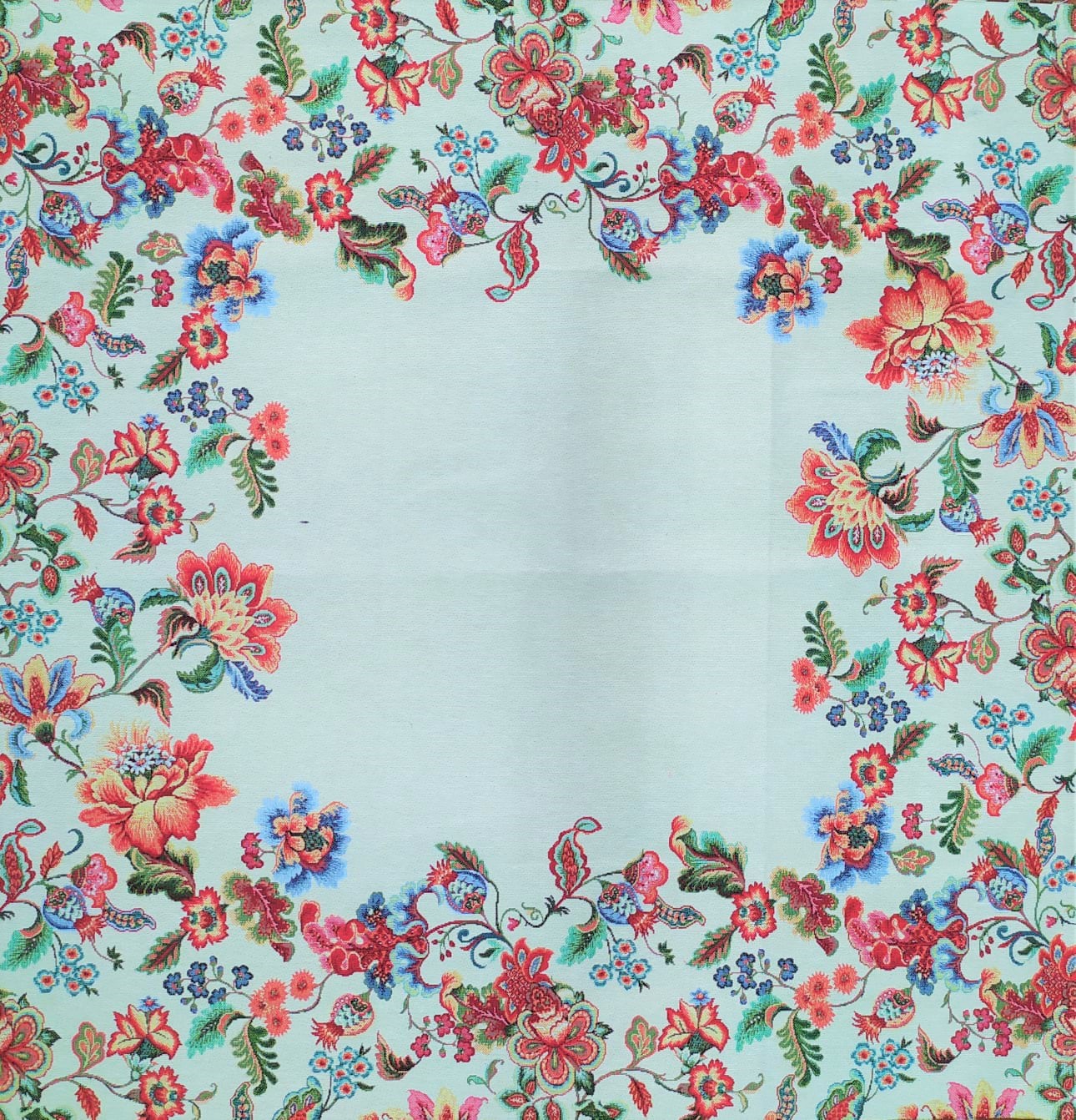 tessuti gobelin pannello quadrato 100x100cm fiori multicolor