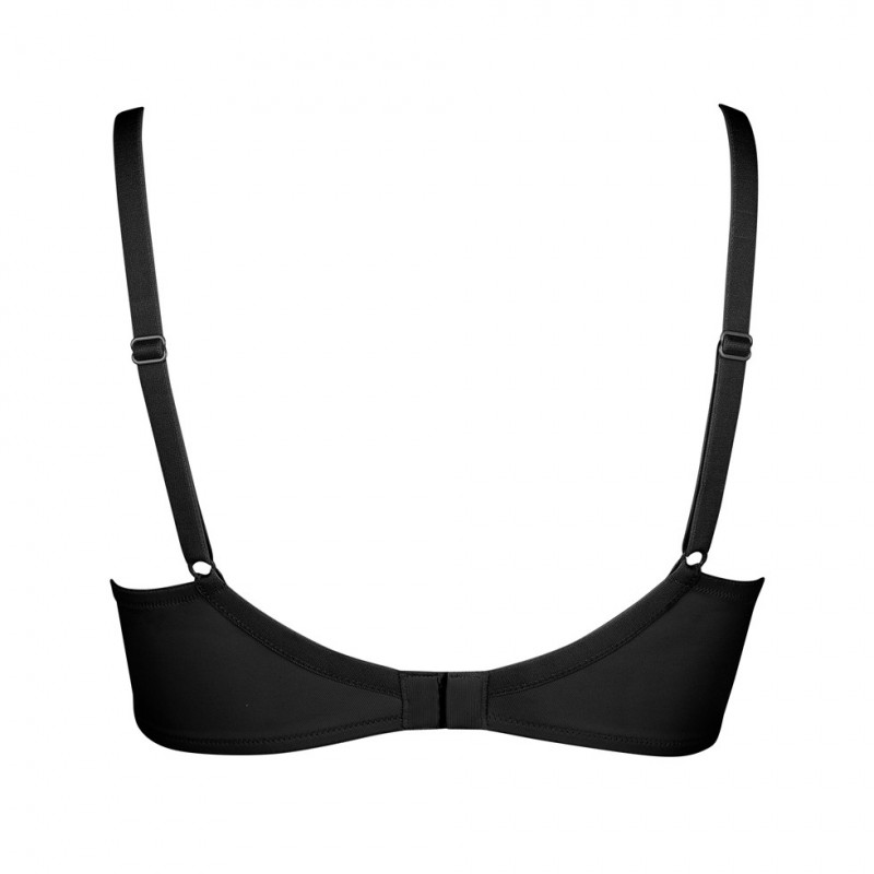 reggiseno lisca gina 20261 colore nero con ferretto dettagli in pizzo-